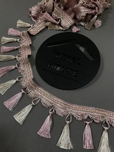 Бахрома розовая пудра - фото 2