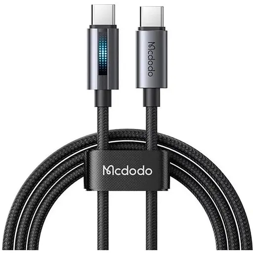 Кабель Mcdodo Type-C to Type-C 100W Cable With Breathing Light 1,2 м Черный