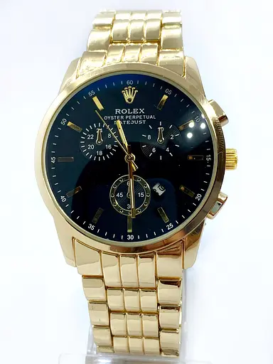 Наручний годинник чоловічий No Brand Rolex Золотистий (IBW907YB) - фото 3