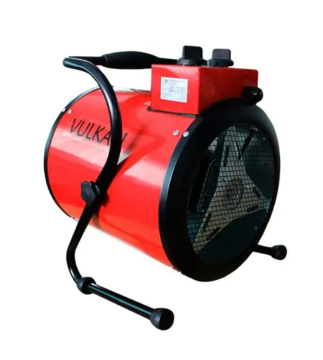 Електрична теплова гармата Vulkan 3,0 кВт, площа обігріву 35 кв.м., червоний, підлоговий, SL-TSE-30G - фото 2