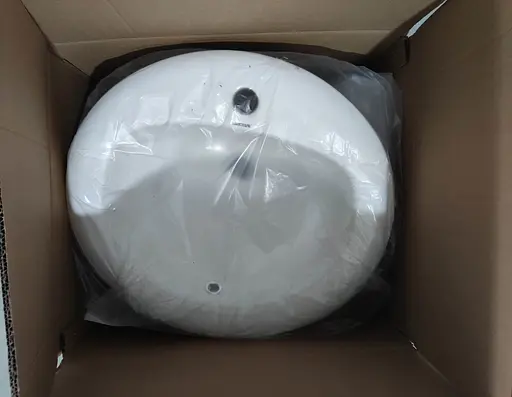 Умивальник врізний на стільницю Mixxus Premium Topper-1602 515x400x200 мм з отвором під змішувач MP6572, Білий - фото 2