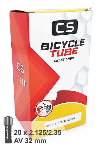 Камера велосипедна CS 20x2.125/2.35 AV 32 мм (G0001366) - фото 2