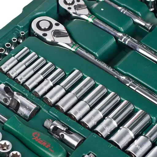 Набір інструментів Hans 1/4, 3/8, 1/2, 163 предмети (ТК-163-12) - фото 2