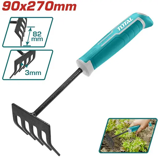 Грабельки садові Total THFTR1008, 270 мм