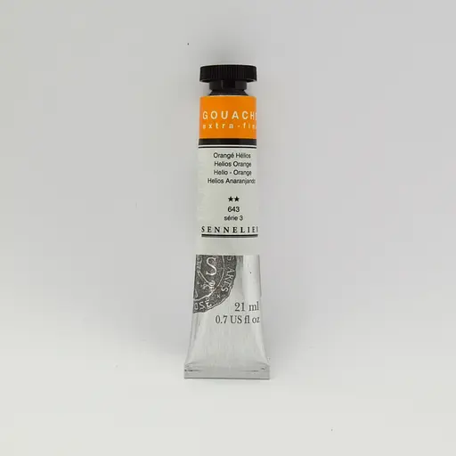 Гуашева фарба Sennelier професійна, 21 мл, S3, Геліос помаранчевий