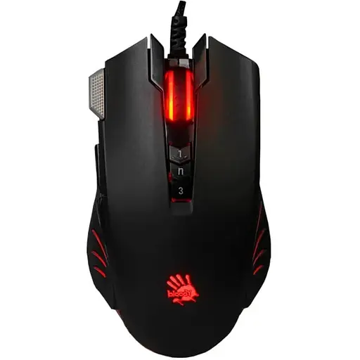 Миша A4Tech V9MA Activated Black, Optical, USB, Bloody, 4000 dpi, Extra Fire Button, підсвічування