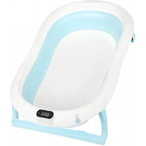 Детская ванночка Kanzaa Blue с подушкой, термометром