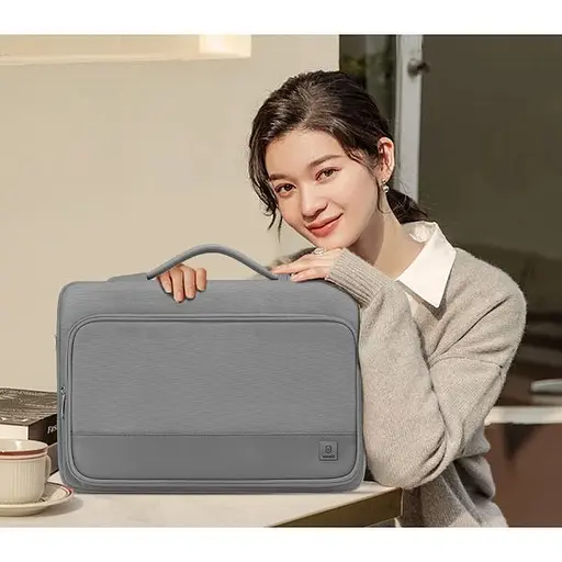 Сумка для ноутбука WiWU Cozy Classic Sleeve Series MacBook 16" Gray [151950] - фото 5