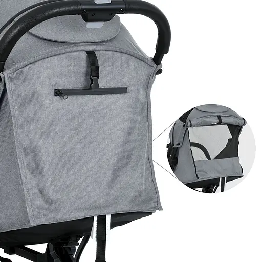 Детская прогулочная коляска-книга Bambi M 5727-1 Flash Silver Gray - фото 3