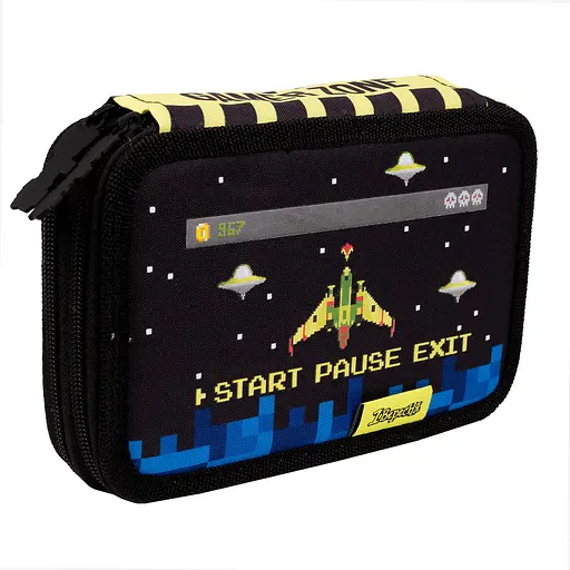 Шкільний пенал твердий 1Вересня HP-01 твердий подвійний Gamer Zone - фото 2