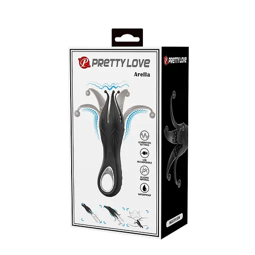 Вібратор для клітора Pretty Love Arella 17.2 см (чорний) - фото 2
