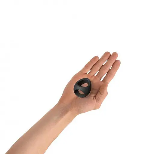 Ерекційне кільце Love To Love Flux Ring подвійне Black Onyx - фото 5