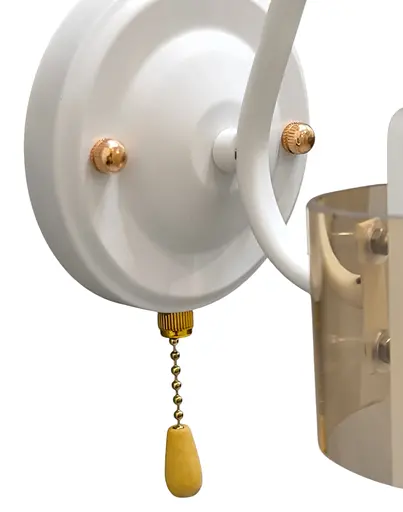 Бра Brille LK-729W/1 E27 WH+FG в спальню - фото 3