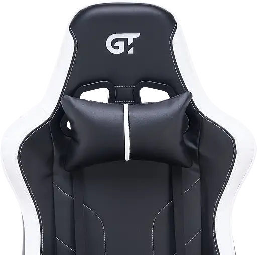 Геймерское кресло GT Racer черное с белым (X-2528 Black/White) - фото 10