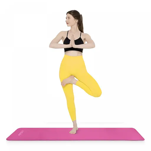 Коврик (мат) спортивный 4FIZJO NBR 180 x 60 x 1.5 см для йоги и фитнеса Pink (P-5905973405669) - фото 4