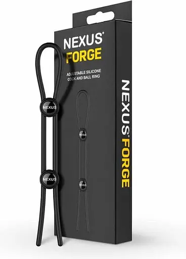 Ерекційне кільце Nexus Forge Double Adjustable Lasso Black - фото 4