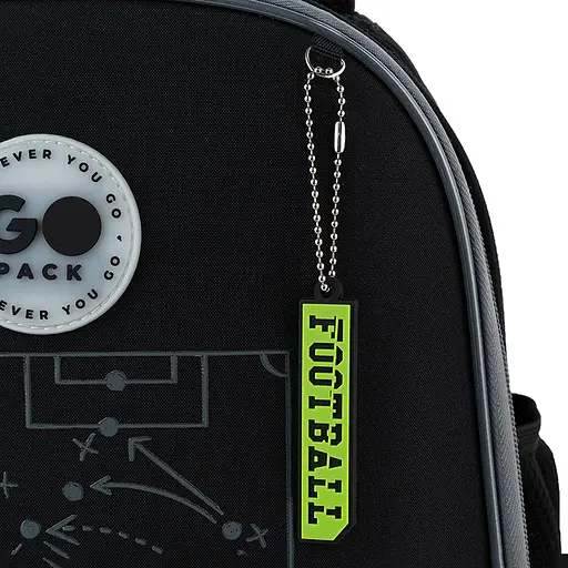 Рюкзак GoPack Education 165S Football Fan Чорно-сірий (GO26-165S-4) - фото 14