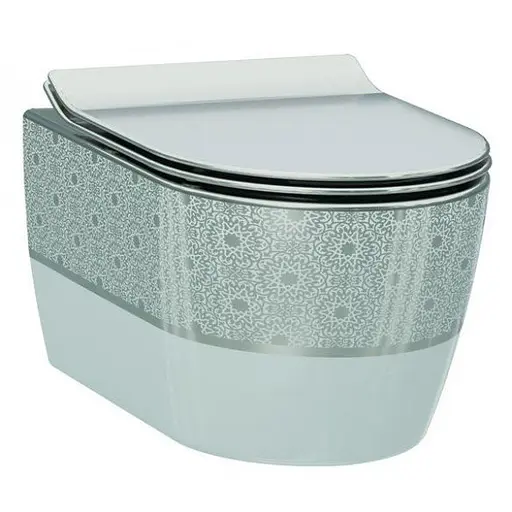 Унитаз подвесной с функцией биде Idevit Alfa 3106-2605-1201, Серый - фото 1