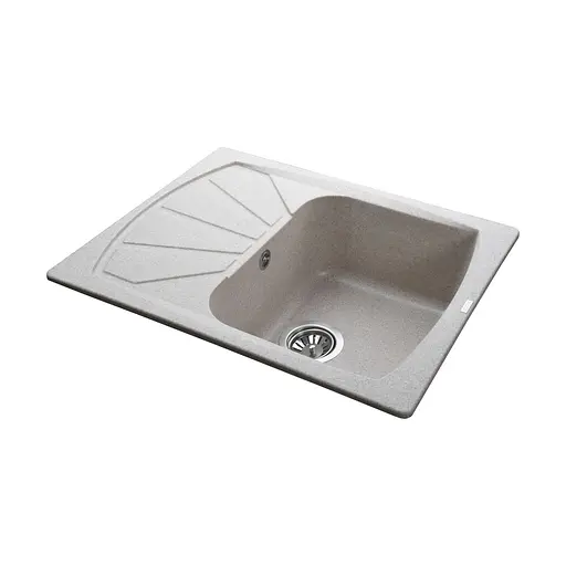 Гранитная мойка Globus Lux Tana миндаль 610x500 мм А0008, Терра - фото 4