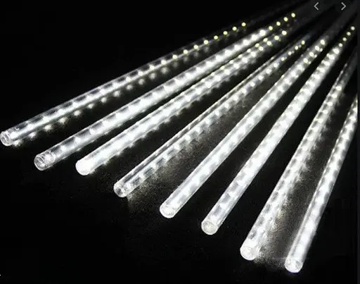 Гірлянда світлодіодні бурульки 8 шт. 50 см (прозорий шнур) біла - фото 3