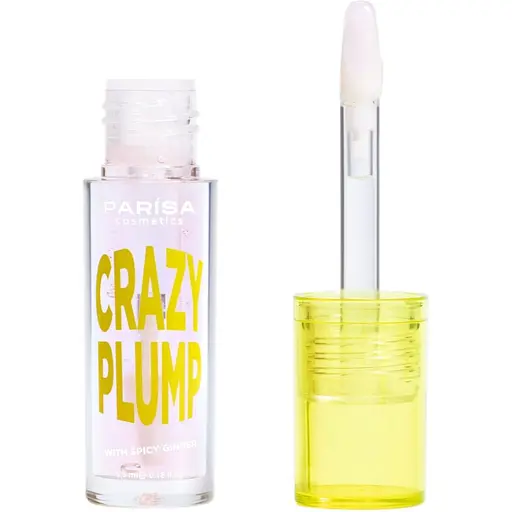Блестящий плампер для губ Parisa Lipgloss Crazy Plump тон №101 Clear plump  - фото 2