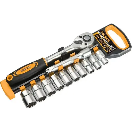 Набір торцевих головок Профі, 1/2, CrV, 12 шт Tolsen hoz0012690 - фото 1