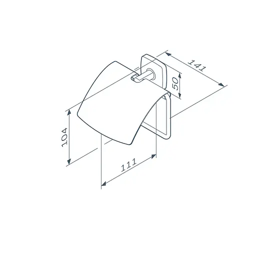 Держатель туалетной бумаги с крышкой AM.PM Gem black A90341422 Черный матовый - фото 8