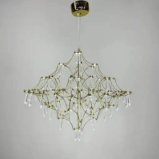 Невагома золота Led люстра d80 см | Арт. MJ 156-800 Titanium | Line F - фото 2