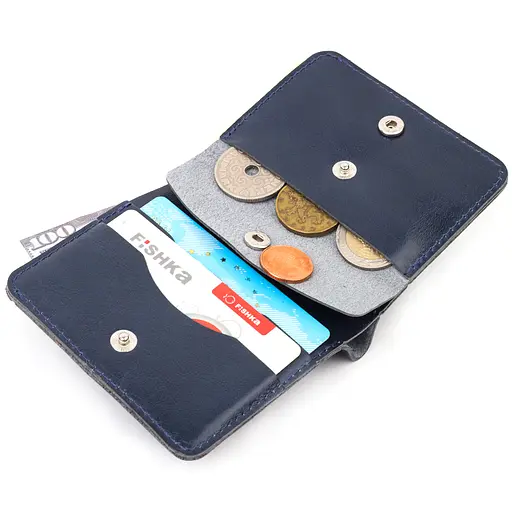 Шкіряне портомне унісекс Shvigel 9.3х9.5х1.3 см acs0022802 - фото 5