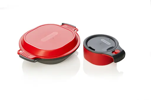 Набір посуду Humangear GoKit Deluxe 7-tool Mess Kit Charcoal/Red (1054-022.0126) - фото 2