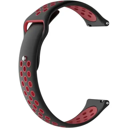 Ремінець DK CDK для Huawei Watch GT 2 Pro 46mm 22mm Silicone Sport Band Nike (011907) (black / red)