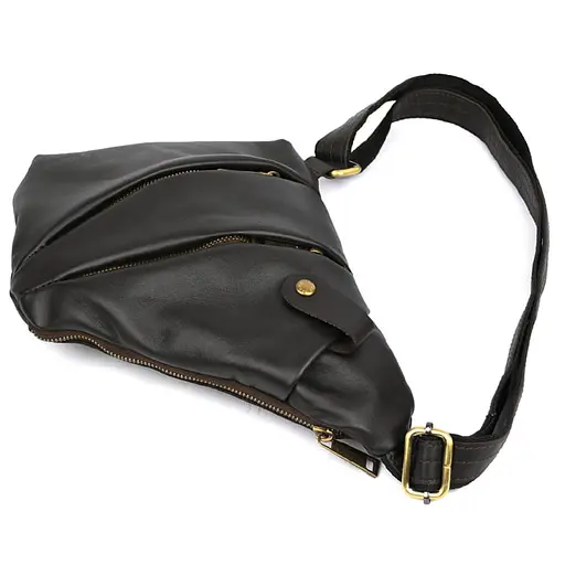 Мужская сумка-слинг через плечо для левши TARWA 23х28х4 см sum0028344 - фото 5