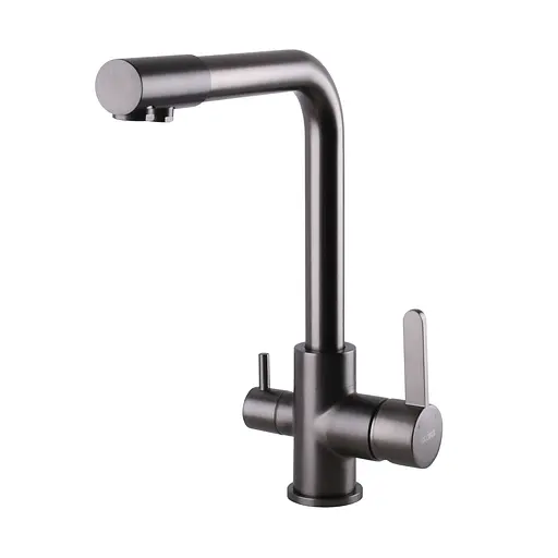 Смеситель для кухни под осмос Globus Lux GLLR-0444-11-graphite Черный матовый - фото 1