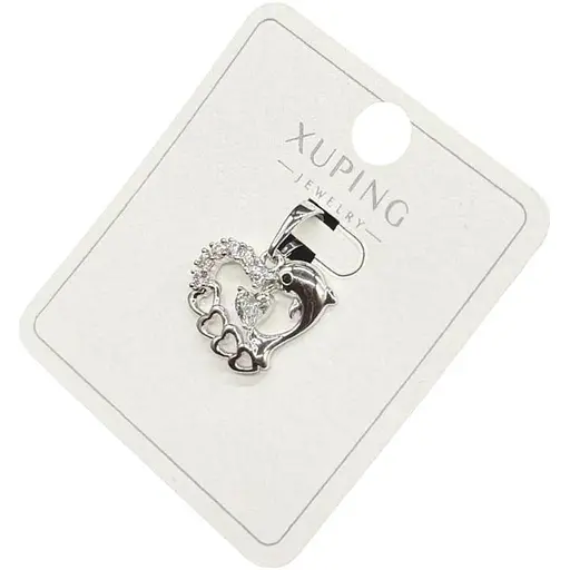 Жіночий кулон Xuping Серце із медичного золота - фото 1