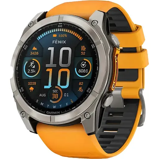Спортивные часы Garmin Fenix 8 51mm AMOLED Sapphire Titanium w.
