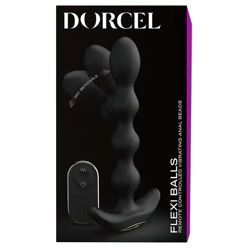 Анальная пробка Dorcel Flexi Balls 18.2 см (чёрный) - фото 9