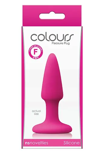 Анальна пробка Colours Pleasure Small Plug 11.5 см (рожевий) - фото 2