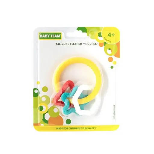 Дитяча іграшка прорізувач "Фігурки" 4023 силіконовий - фото 2