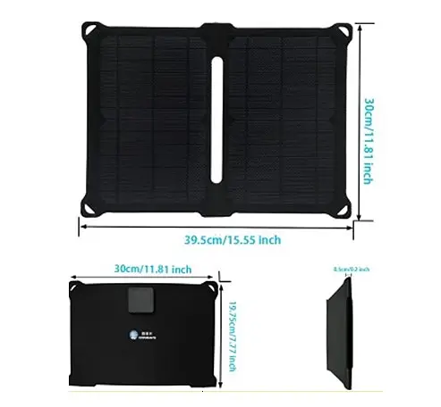 Солнечная зарядная панель IP67 14W 2xUSB (X001I24TLX) - фото 3