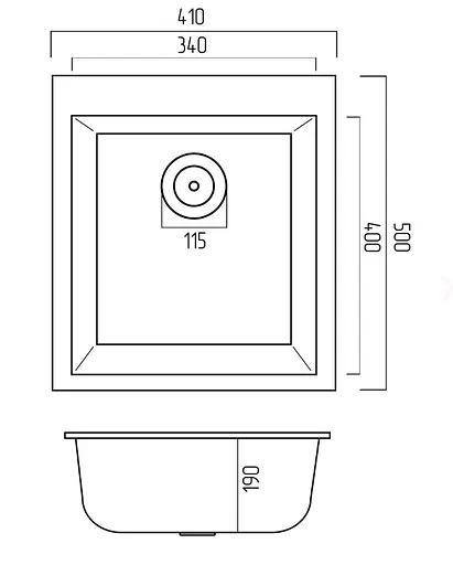 Кухонна мийка Platinum 4150 SOKIL (SP000039602) - фото 5