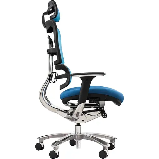 Офисное кресло GT Racer X-801A (W-55 B-45), синее (X-801A Blue (W-55 B-45)) - фото 3