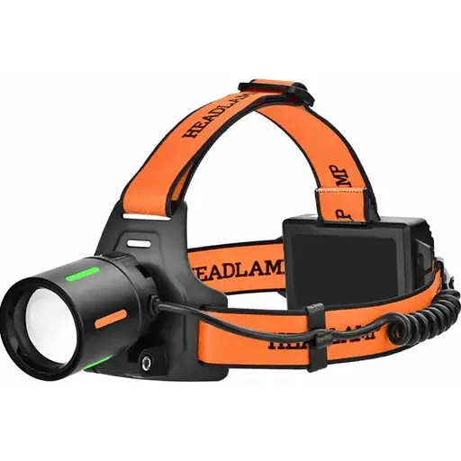 Фонарь на лоб BL-T67-TG+COB Night Vision с красным светом zoom Type-C - фото 1