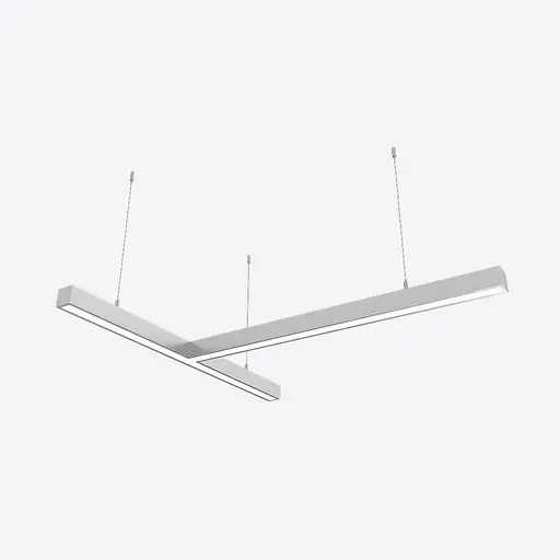 Светодиодный светильник X-LED 80Вт Т-образный серый (840х815х43) - фото 1