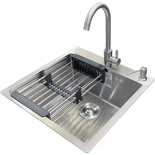 Комплект мийка + змішувач Romzha Arta U-450S (A)