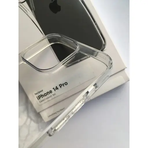 Оригинальный прозрачный силиконовый чехол Spigen Liquid Crystal Flex для iPhone 14 Pro Crystal ACS04663 - фото 3