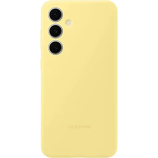 Оригинальный силиконовый чехол Samsung Silicone Case для Samsung Galaxy S24 FE Yellow EF-PS721CYEGWW