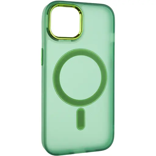 Чохол Epik TPU+PC Lily with MagSafe для Apple iPhone 14, 6.1 Army Green - фото 2