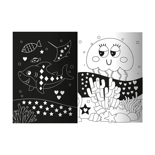 Детская книжечка с неоновыми стикерами "Морское королевство" РМ-69-02 - фото 3