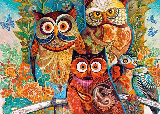 Пазл Castorland Совы 2000 эл. (C-200535) - фото 2