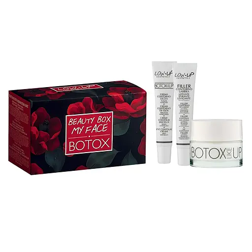 Набір Low Up Botox: Крем для обличчя Low Up Botox Like Up 50 мл + Філер від зморшок навколо губ Low Up 15 мл + Крем для зони навколо очей Low Up Botox Like Up 15 мл